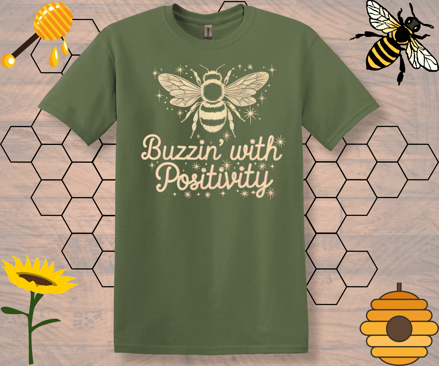 Buzzin' Unisex T-Shirt - Positive Vibes Tee