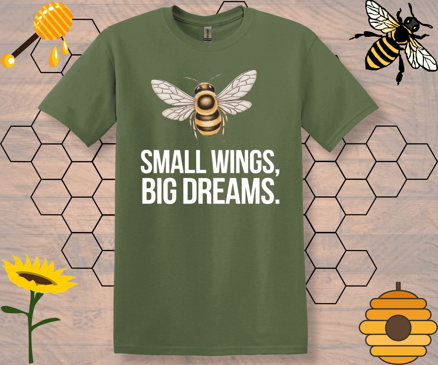 Small Wings, Big Dream. Unisex Spiritual T-Shirt