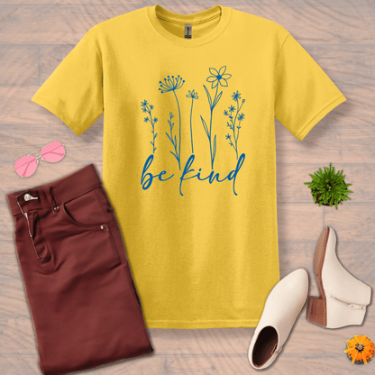 Inspire and Motivate, Uplifting T-shirt with quote: "Be Kind "