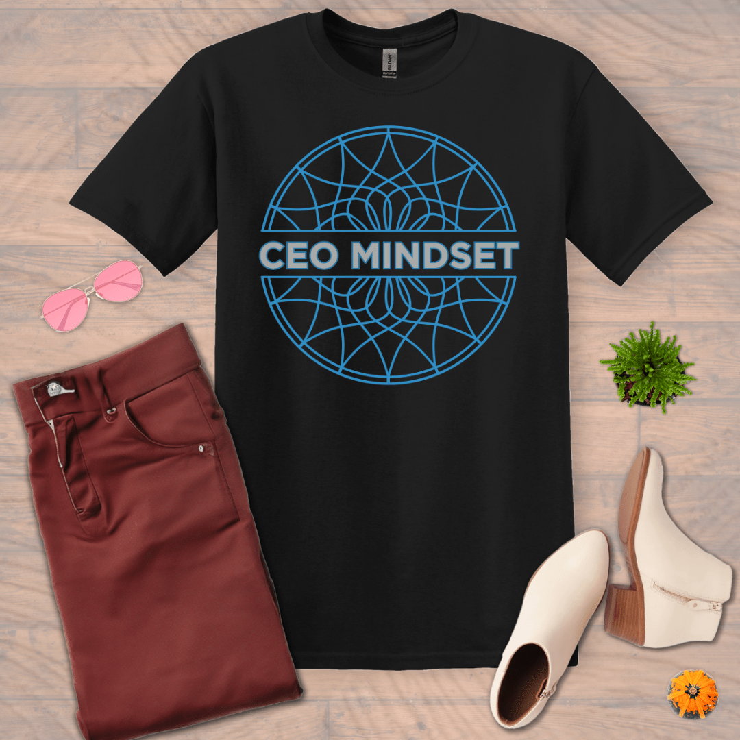 Inspire and Motivate, Uplifting T-shirt with quote: "CEO Mindset"