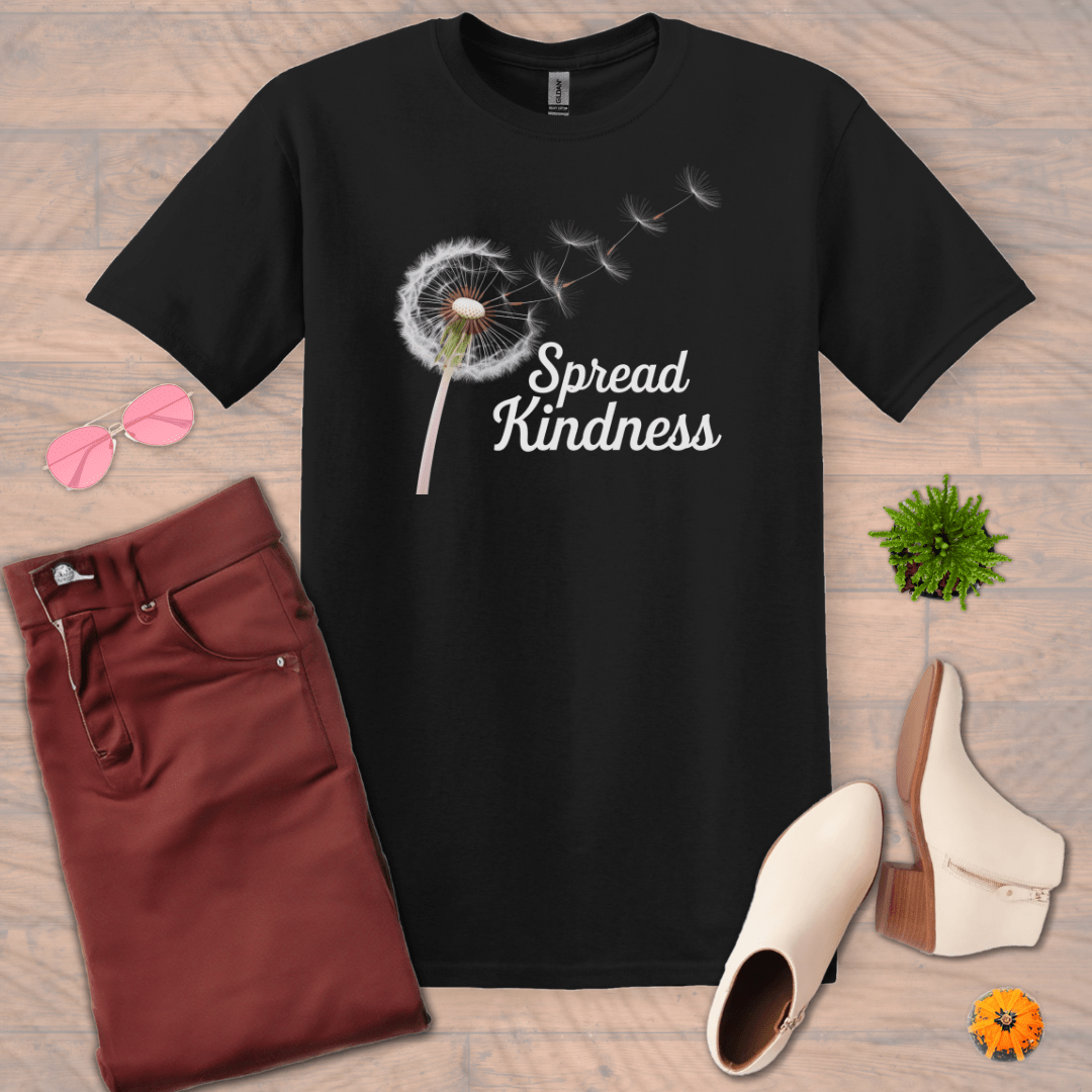 Inspire and Motivate, Uplifting T-shirt with quote: "Spread Kindness"