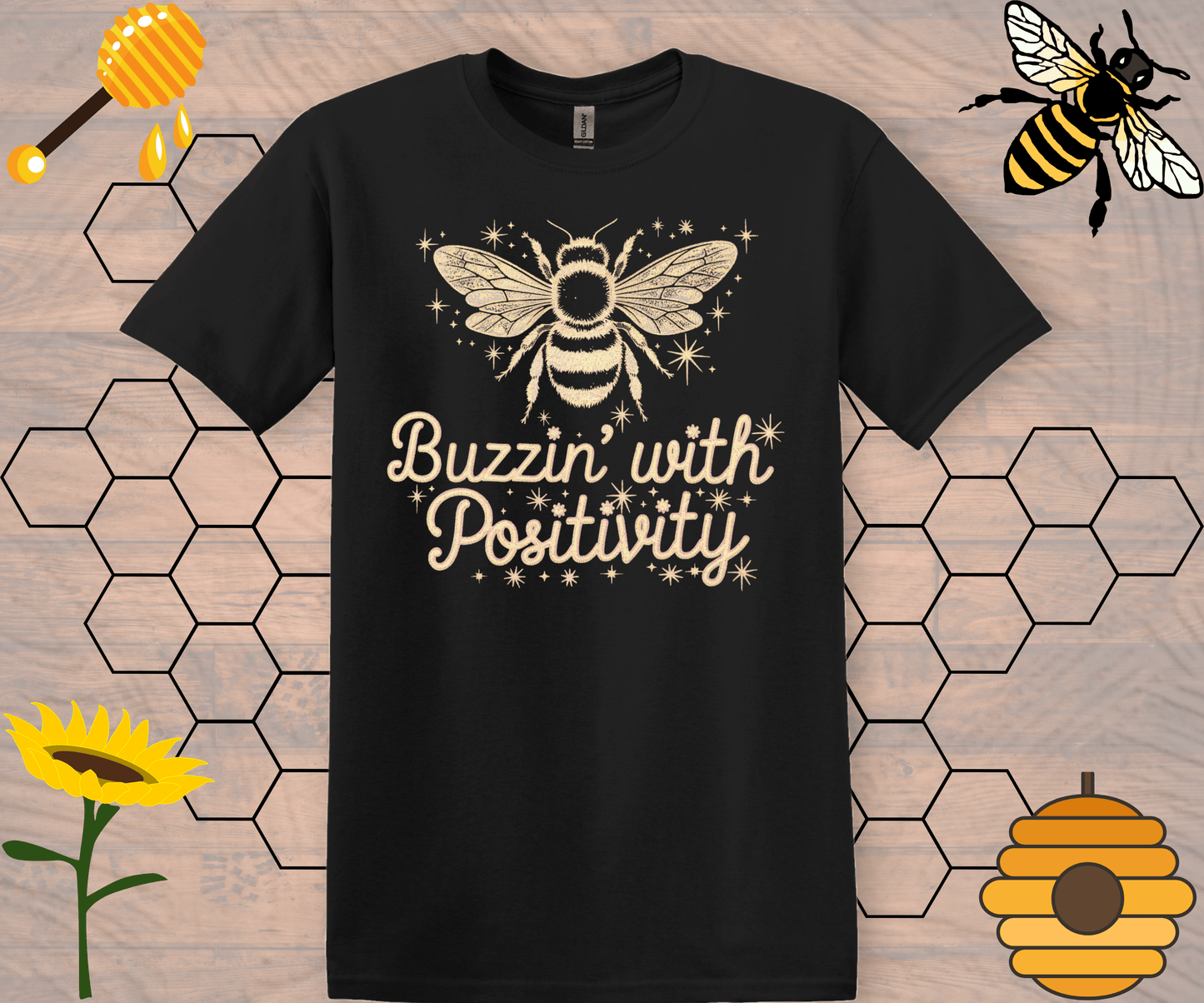 Buzzin' Unisex T-Shirt - Positive Vibes Tee