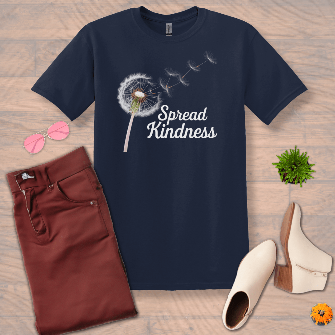 Inspire and Motivate, Uplifting T-shirt with quote: "Spread Kindness"