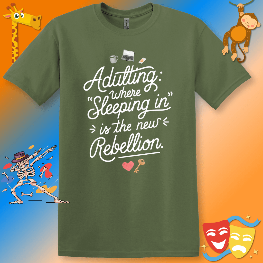 Adulting Rebellion Softstyle Funny T-Shirt