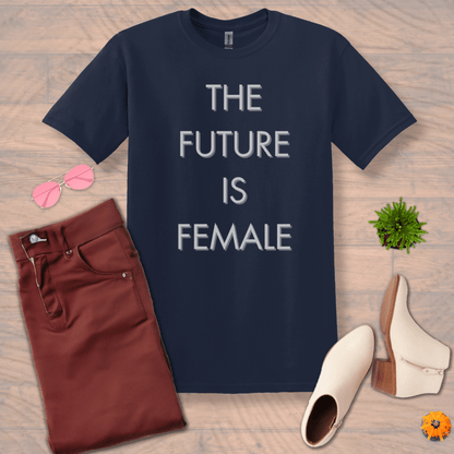 Inspire and Motivate, Uplifting T-shirt with quote: "The Future Is Female"