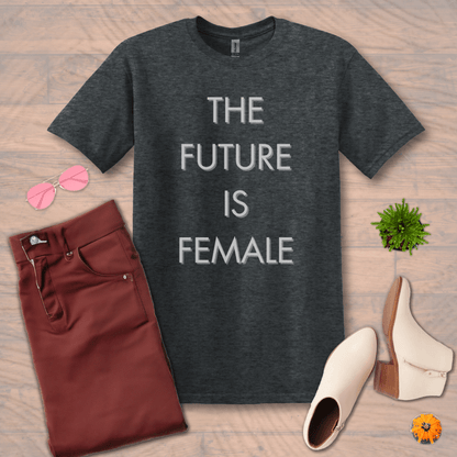 Inspire and Motivate, Uplifting T-shirt with quote: "The Future Is Female"