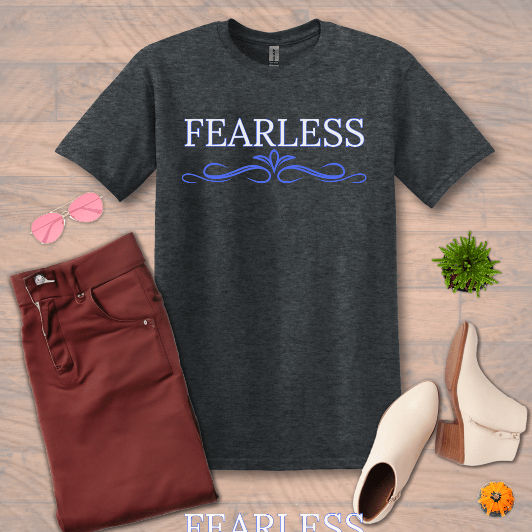 Inspire and Motivate, Uplifting T-shirt with quote: "Fearless"