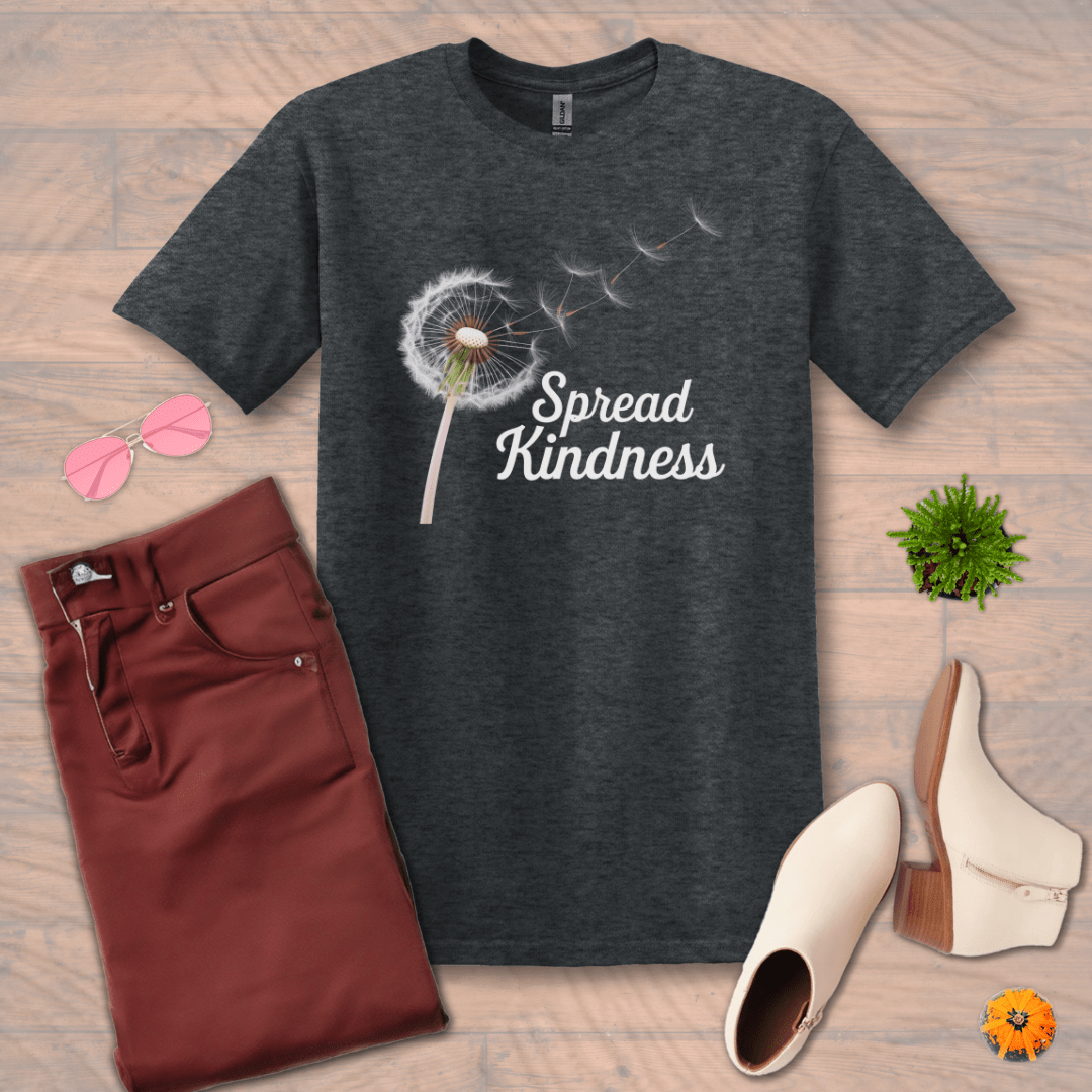 Inspire and Motivate, Uplifting T-shirt with quote: "Spread Kindness"