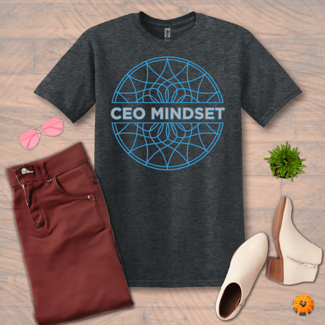 Inspire and Motivate, Uplifting T-shirt with quote: "CEO Mindset"