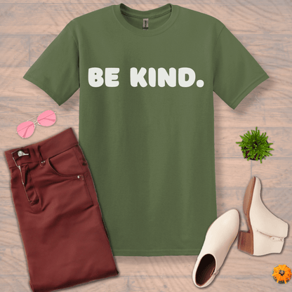 Inspire and Motivate, Uplifting T-shirt with quote: "Be Kind"