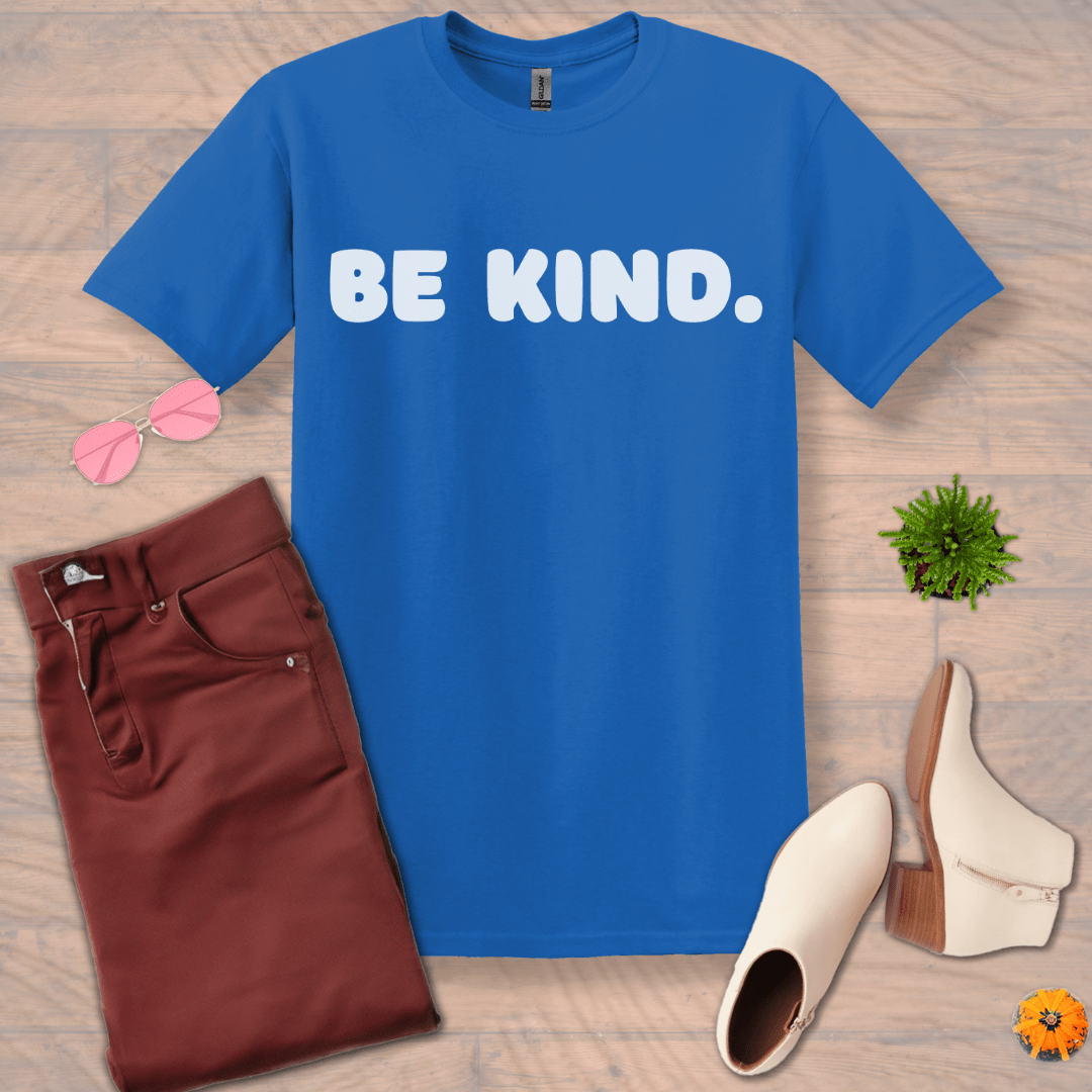 Inspire and Motivate, Uplifting T-shirt with quote: "Be Kind"