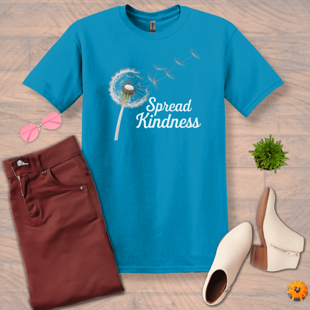 Inspire and Motivate, Uplifting T-shirt with quote: "Spread Kindness"