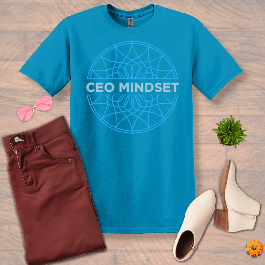 Inspire and Motivate, Uplifting T-shirt with quote: "CEO Mindset"