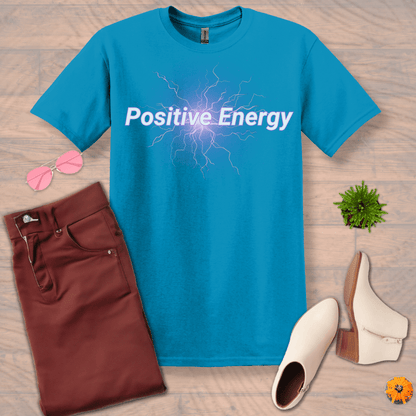 Inspire and Motivate, Uplifting T-shirt with quote: "Positive Energy"