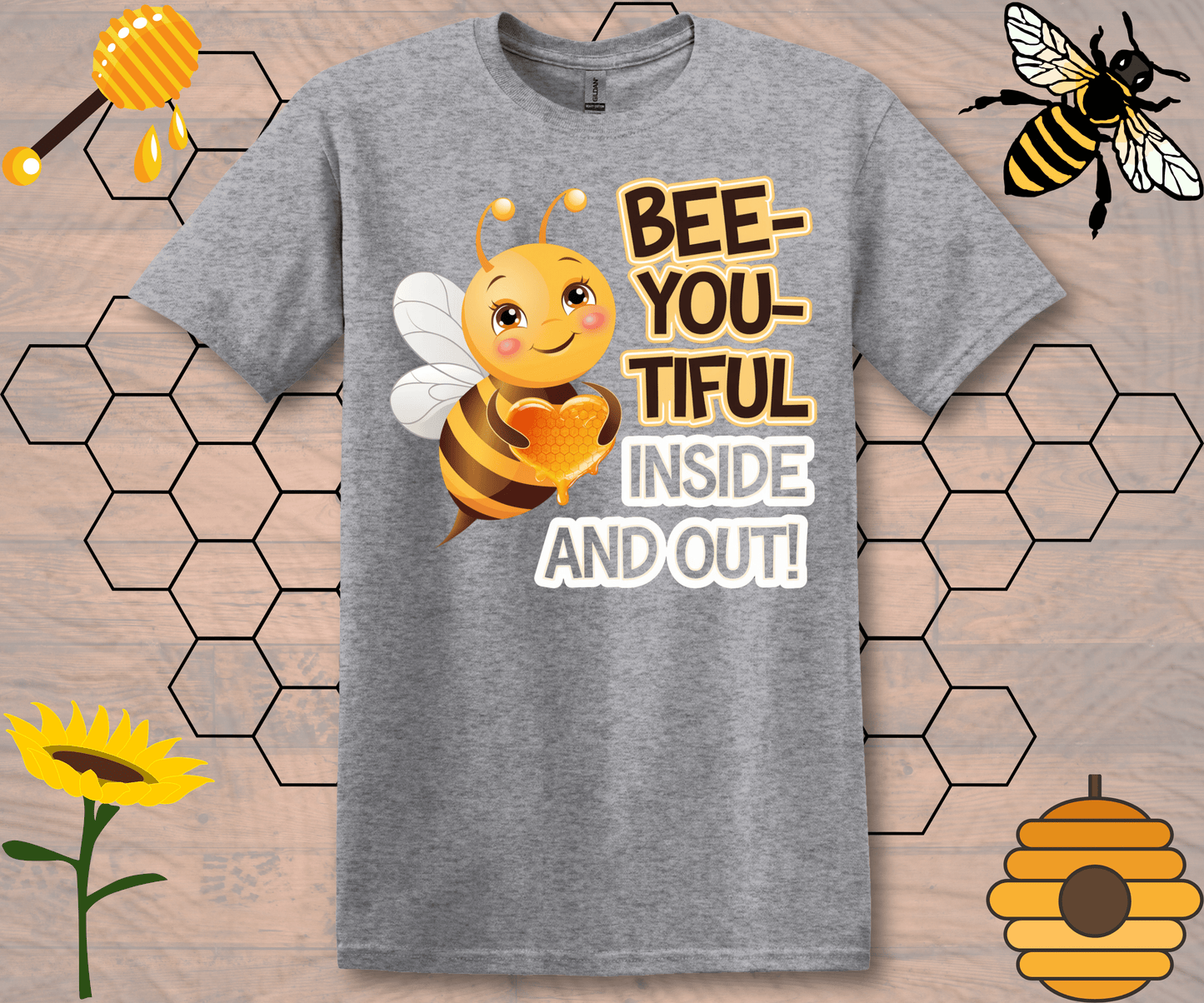 Bee-You-tiful Unisex T-Shirt - Inspirational Bee Lover Tee