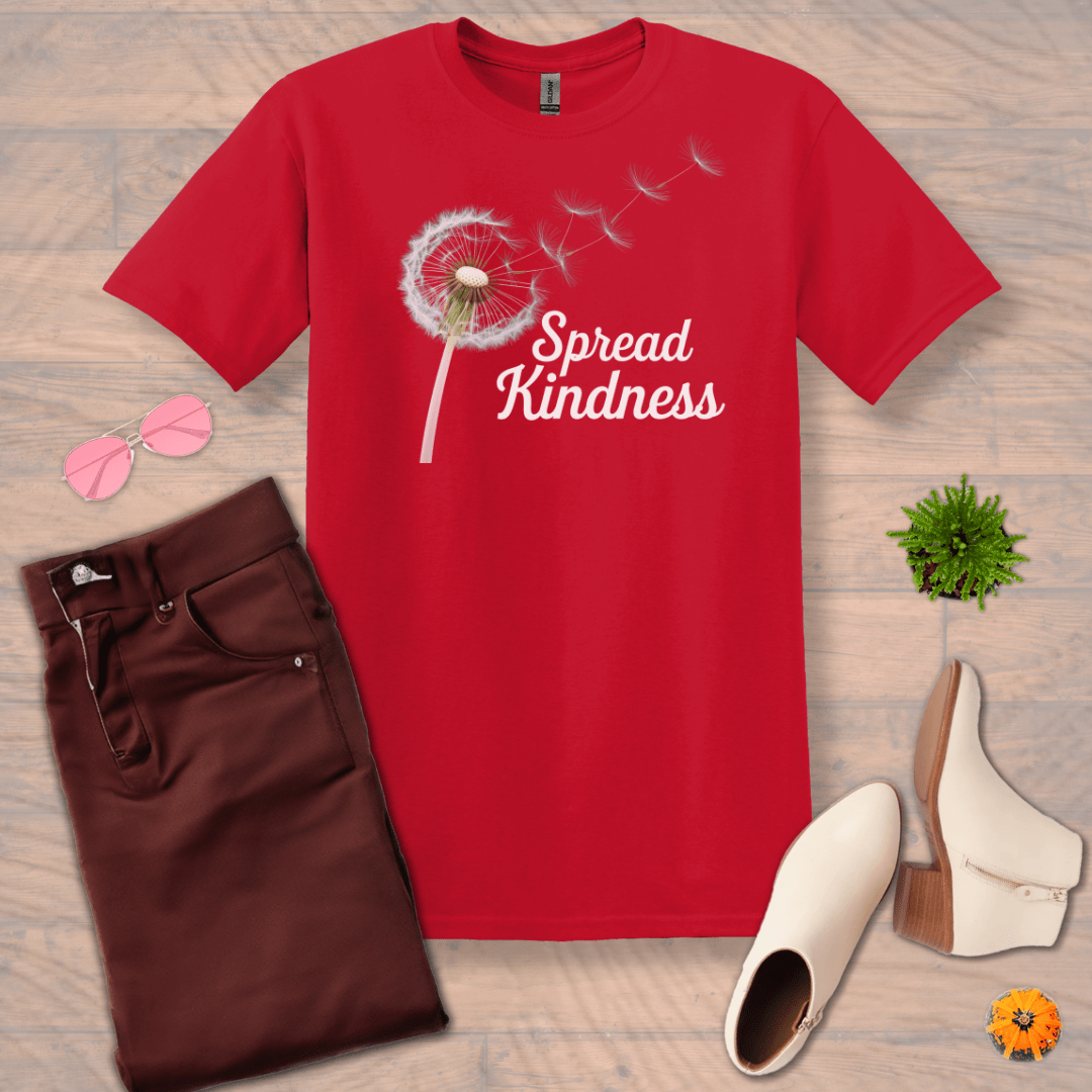 Inspire and Motivate, Uplifting T-shirt with quote: "Spread Kindness"