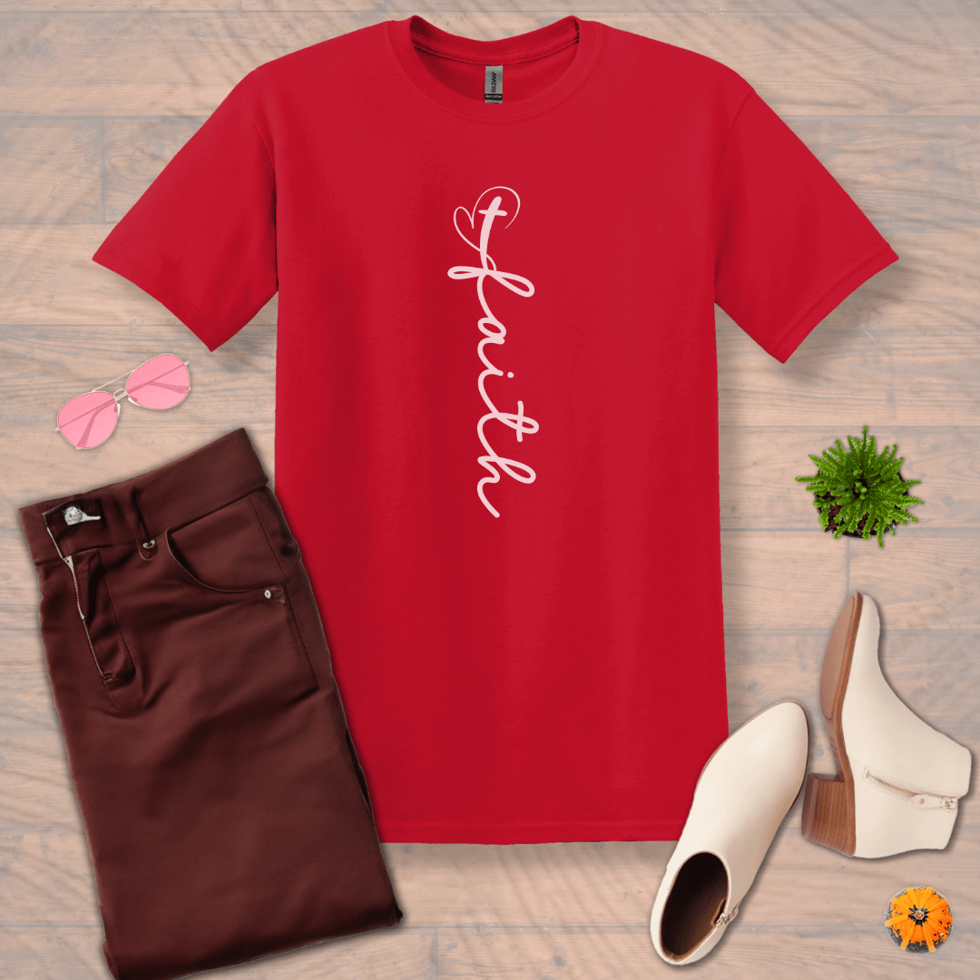 Inspire and Motivate, Uplifting T-shirt with quote: "FAITH"