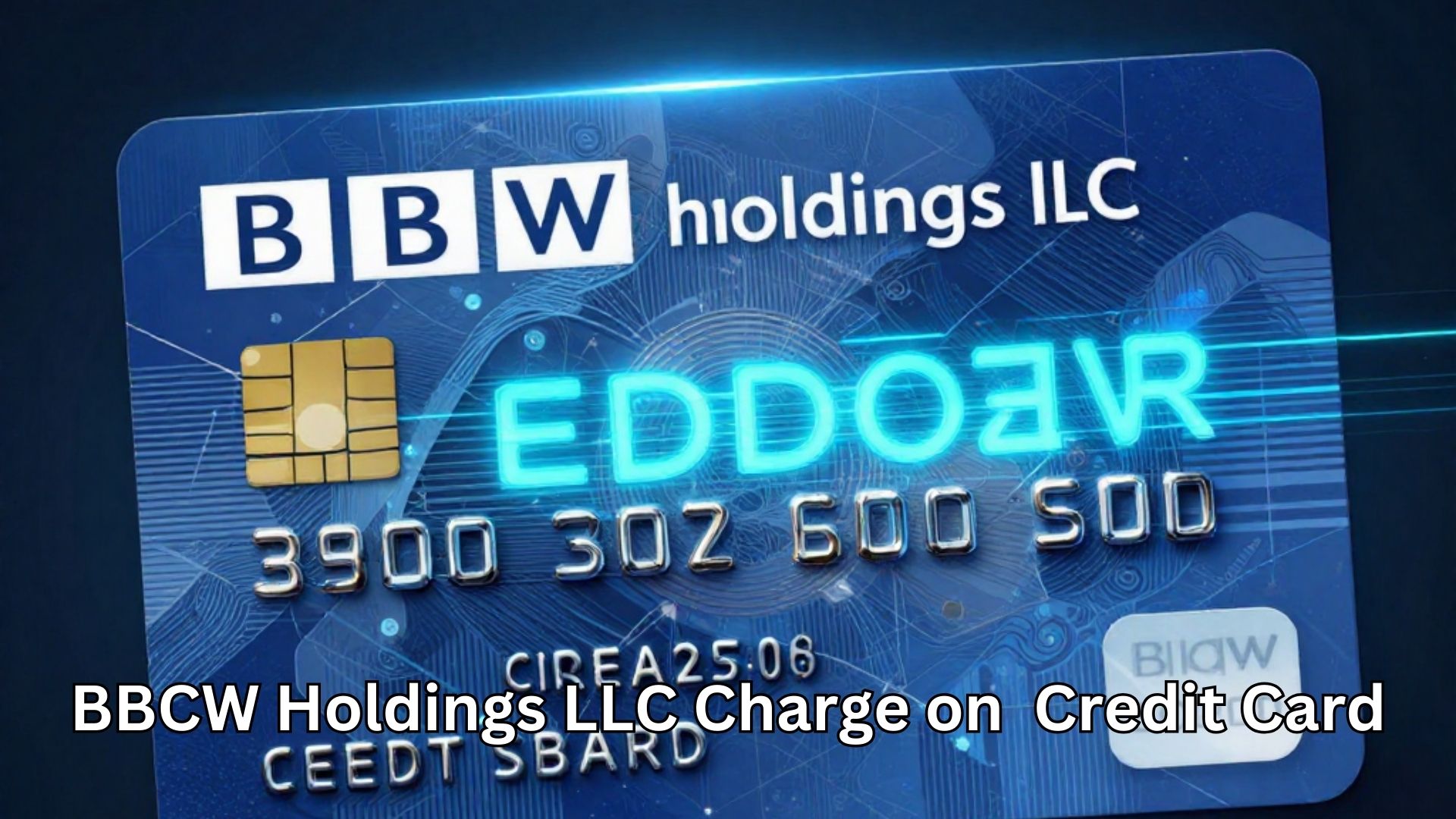 Urgent Alert: Is the BBCW Holdings LLC Charge on Credit Card a Mistake?